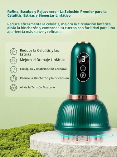 Vista 2 de DiDEER Masajeador de drenaje linfático y herramienta de masaje anticelulitis, para piernas, brazos y vientre, cuerpo, ayuda a reducir las estrías