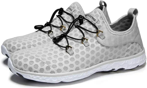 Vista 9 de MOERDENG - Zapatos de agua de secado rápido para mujer ligeros para deportes al aire libre playa piscina ejercicio