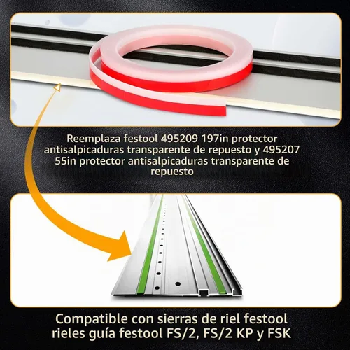 Vista 4 de 495209 197In para festool Splinter Guard Reemplazo de la tira FS-SP 5000