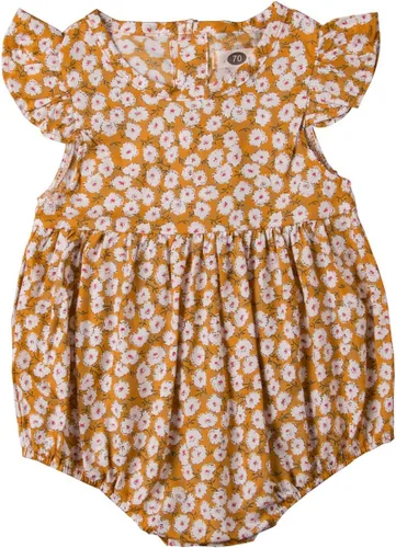 Vista 12 de Ropa de una pieza de verano para bebé niña, sin mangas, de algodón, lino, mameluco con diadema Albaricoque
