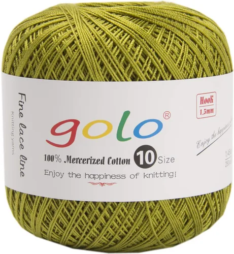 Vista 99 de Golo - 3 bolas de hilo de ganchillo tamaño 10, hilo de crochet para tejer a mano 102
