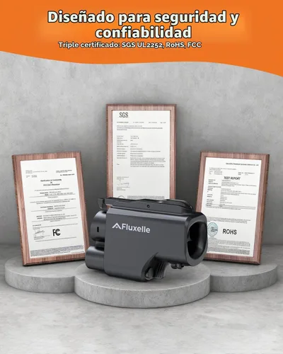 Vista 7 de Adaptador de EV NACS a CCS, Certificado UL2252 500A/1000V Adaptador de Carga Rápida con Interbloqueo, Compatible con Supercargadores Tesla