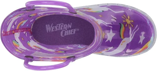 Vista 2 de Western Chief Kids Light-Up Waterproof Rain Boot with Pull on Handles