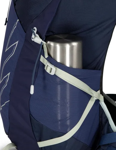 Vista 10 de Osprey Talon 22L Mochila de senderismo para hombre con cinturón de cadera, color azul cerámica, S/M