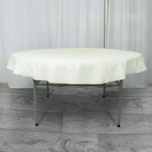 Vista 14 de Efavormart - Mantel redondo de poliéster de 90 pulgadas sin costuras de calidad comercial para banquetes de boda, restaurante