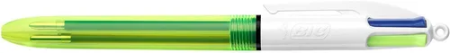 Vista 2 de Bic Paquete de 12 resaltadores Fluo de 4 colores negro/azul/rojo/amarillo