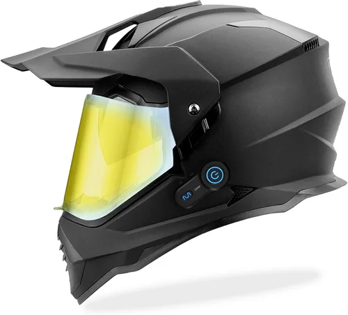 Vista 9 de GDM Beast - Casco de motocicleta Bluetooth Dual