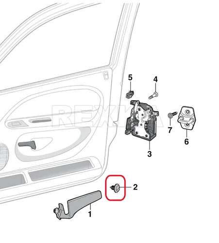 Vista 5 de Rexka Clips de retención para panel de moldura de puerta, 15 Uds. 6503709 para Dodge Ram 1500 2500 3500 Pickup Chrysler