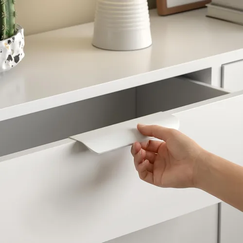 Vista 31 de Goldenwarm Paquete de 6 manijas de gabinete de cocina de 3 pulgadas, tiradores negros para armarios, tiradores de borde, accesorios de cocina negros