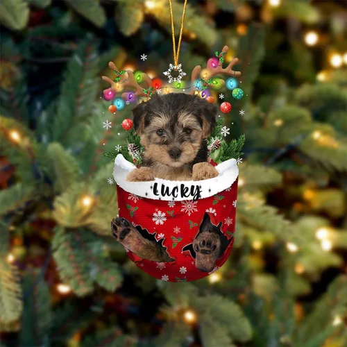 Vista 18 de Adorno de Navidad personalizado para perro Airedale Terrier en bolsillo de nieve, adorno para árbol de Navidad, idea de regalo para amantes