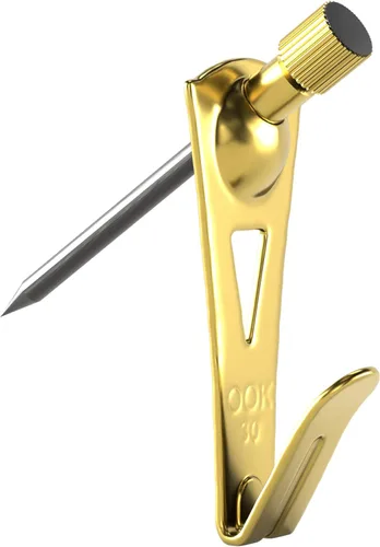 Vista 10 de OOK 533050 Colgadores Profesionales para Cuadros, Colgadores de Arte, Acolchados, Latón, Ganchos Reutilizables para Cuadros, 100 lb (1 Juego), Negro