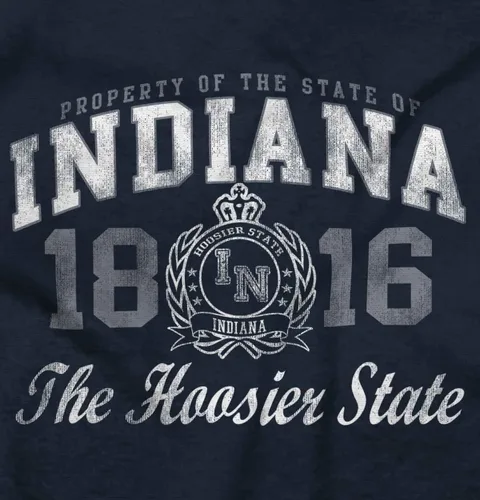 Vista 8 de Indiana Midwestern Souvenir Tourist in Crewneck Camisetas Mujer