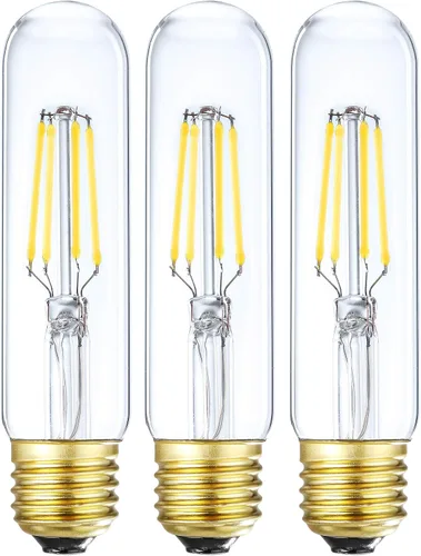 Vista 11 de Leools - Bombilla Edison E26 atenuable de 8 W, igual a 60 W, CA 120 V, blanco suave, 3000 K, bombillas Edison, 75 W, 800 lúmenes, bombilla LED