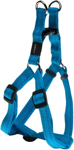 Vista 9 de Arnés reflectante ajustable para perros medianos; collar y correa a juego disponibles, negro