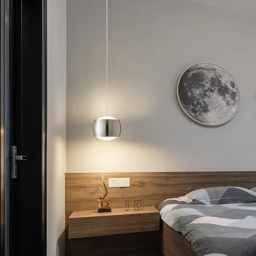 Vista 5 de Modernas lámparas colgantes LED regulables, iluminación colgante mini para isla de cocina, comedor, dormitorio, bar, accesorios de iluminación