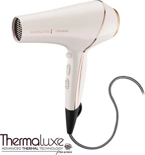 Vista 10 de Secadora de cabello Remington Pro Series AC9140P T, Studio Thermaluxe, con cable que no se enreda, más concentrador y clips de seccionamiento