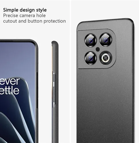 Vista 4 de Bastmei Funda para OnePlus 10 Pro 5G, extremadamente ligera, ultra ligera, súper delgada, protección de cámara, carcasa de PC dura para OnePlus 10