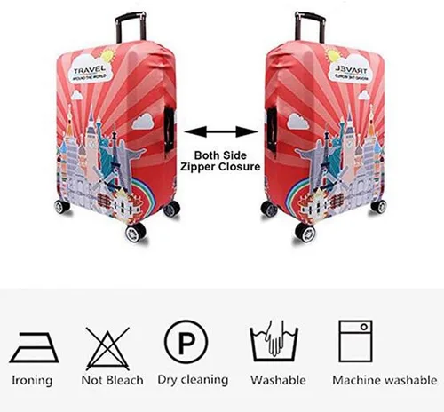 Vista 8 de YEKEYI Funda protectora de equipaje para niña, elástica, funda para maleta, 18-32 pulgadas, Tower