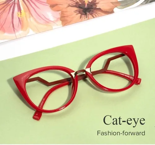 Vista 5 de Zeelool Gafas de bloqueo de luz azul ojo de gato de gran tamaño con estilo para mujer Jacqueline FP0669