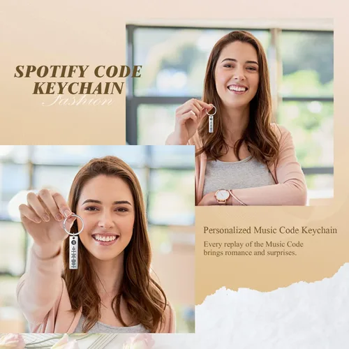 Vista 9 de Spotify - Llavero personalizado con código de música con código de Spotify
