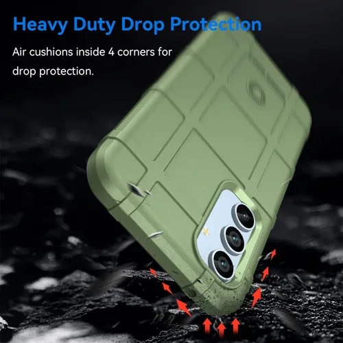 Vista 3 de Funda delgada para Samsung Galaxy A54 5G, resistente funda protectora con grado militar a prueba de golpes, probada contra caídas y protección