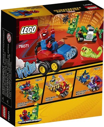Vista 3 de Juego para armar LEGO Super Heroes Mighty micros: Hombre Araña vs. Scorpion 76071