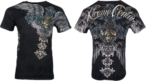 Vista 3 de Xtreme Couture by Affliction Men T-Shirt Sinner Tattoo Biker