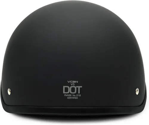 Vista 4 de VCAN Cruiser - Casco de motocicleta sólido, cobertura de media cara