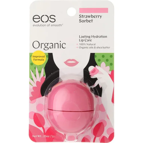 Vista 4 de eos Smooth Lip Balm Sphere, Strawberry Sorbet 0.25 oz (Paquete de 6)
