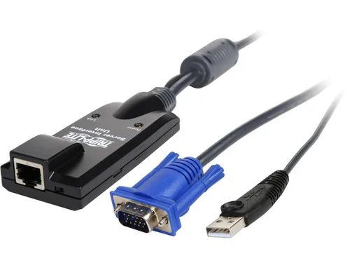 Vista 3 de TRIPP LITE Unidad de interfaz de servidor USB de conmutador KVM HD15 USB RJ45, paquete de 8 (B078-101-USB-8)