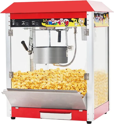 Vista 6 de Máquina para hacer palomitas de maíz, hervidor de 10 onzas, 1300 W de encimera para 60 tazas por lote, máquina de palomitas de maíz estilo cine