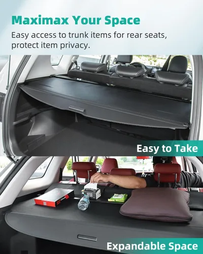 Vista 7 de SCITOO Cubierta de Carga Sombrilla 2022-2024 Compatible con Accesorios para Hyundai Tucson, Protector Retráctil para Maletero Trasero, Privacidad