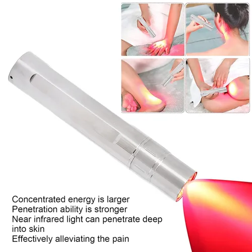 Vista 7 de Lámpara de terapia de luz roja LED, alivio del dolor, dispositivo de terapia infrarroja portátil, 630 nm, 660 nm, 850 nm, profundidad en la piel