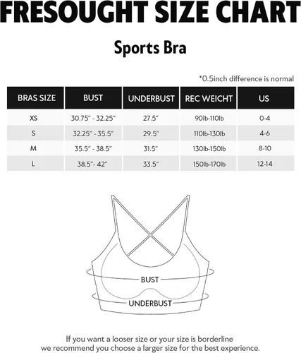 Vista 6 de FRESOUGHT Sujetadores deportivos para mujer, sin costuras, con tirantes y espalda cruzada, soporte medio, para entrenamiento, gimnasio, yoga