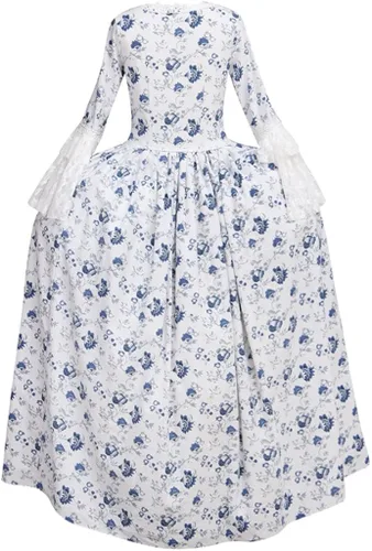 Vista 4 de Cosplaydiy Vestido de baile rococó para mujer Vestido gótico victoriano
