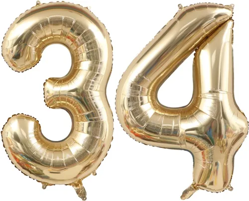 Vista 61 de Globo dorado claro con el número 0 de aluminio de 40 pulgadas, color oro champán, globo de helio 0 Mylar Oro claro 0