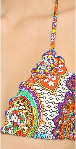 Vista 4 de Luli Fama Samba Caracol - Bikini ondulado triangular para mujer