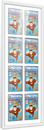 Vista 38 de Poster Palooza Marco de cómics con paspartú para 1 cómic de grado CGC, CBCS o PGX, marco de cómic de bronce para cómic de 8.125 x 13 pulgadas