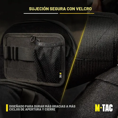 Vista 3 de M-Tac Bolsa táctica Insertar Organizador modular Utilidad Admin Bolsa Gancho Sujetadores - Llavero Negro