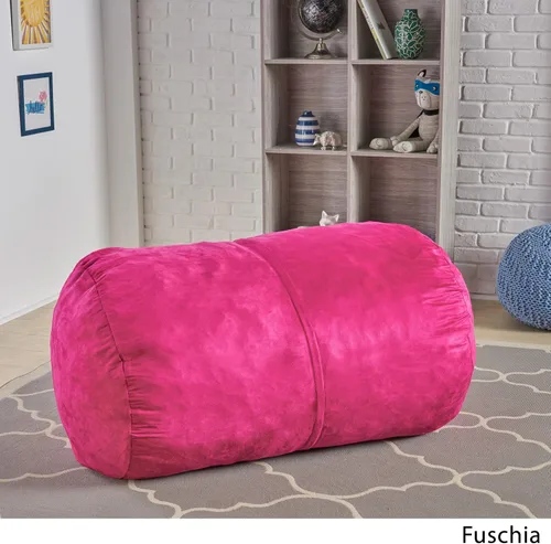 Vista 5 de Christopher Knight Home CKH - Puf de gamuza, 4 pies, color fucsia