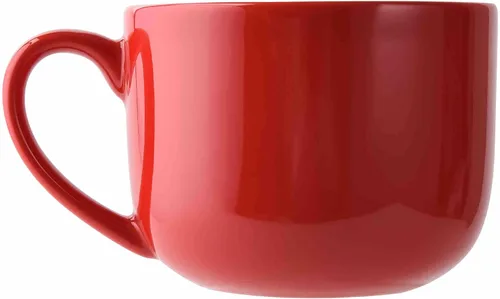 Vista 9 de 50oz gran taza de sopa de cerámica con asas para café, té, helado, cereal (negro)