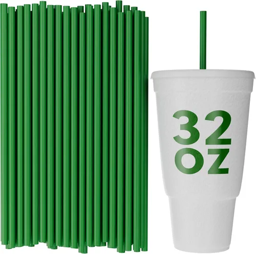 Vista 10 de Pajitas de vaso desechables - 10 pulgadas de alto (negro, 250)