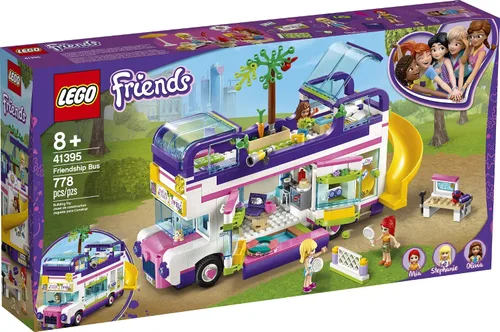Vista 4 de LEGO Friends Autobús de la Amistad 41395 Heartlake City Juguete Playset Kit de Construcción Promueve Horas de Juego Creativo, Nuevo 2020 (778 Piezas)