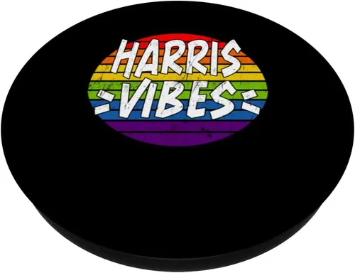 Vista 2 de Harris Vibes Matching Squad Family Reunion Last Name PopSockets Swappable PopGrip