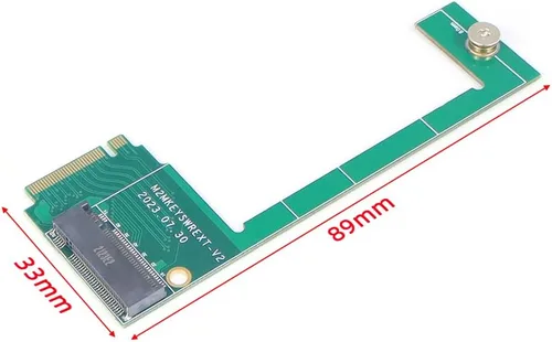 Vista 3 de JMT Placa modificada M2 PCIe3.0 / PCIe 4.0 DIY Modificación PCB Placa de circuito PCB compatible con la consola de juegos portátil ROG Ally