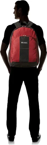 Vista 6 de Everest Equipaje Mochila con frontal y bolsillos laterales, BermellónNegro), BP2072-BURGBK