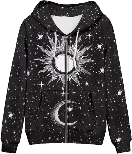 Vista 29 de Showudesigns Sudaderas con capucha y cremallera para mujer XS-5XL Un pollo