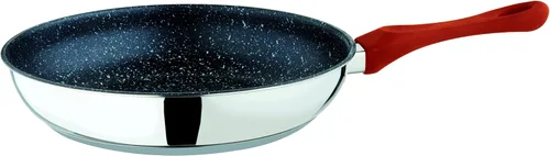 Vista 6 de Mepra Fantasia 30197924N - Sartén de piedra de 9.4 in, acero inoxidable, revestimiento de piedra Eterna, mango de baquelita Utensilios de cocina