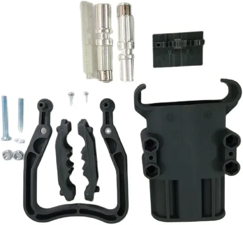 Vista 6 de DIN 320 320A 150 V hembra enchufe conector de conexión rápida Euro cargador enchufe con contactos auxiliares Conector de alimentación resistente a