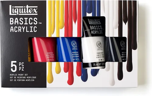 Vista 16 de Liquitex BASICS - Juego de pintura acrílica, 6 tubos de 22ml (0.74 onzas), fluorescente